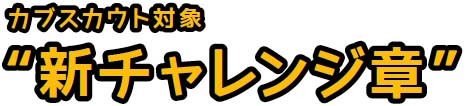 カブスカウト対象 ”新チャレンジ章”